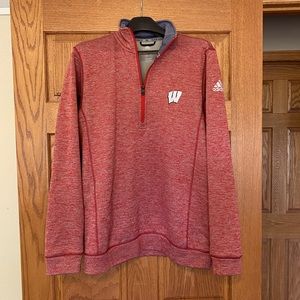 Adidas Wisconsin Badgers Quarter Zip - Size M